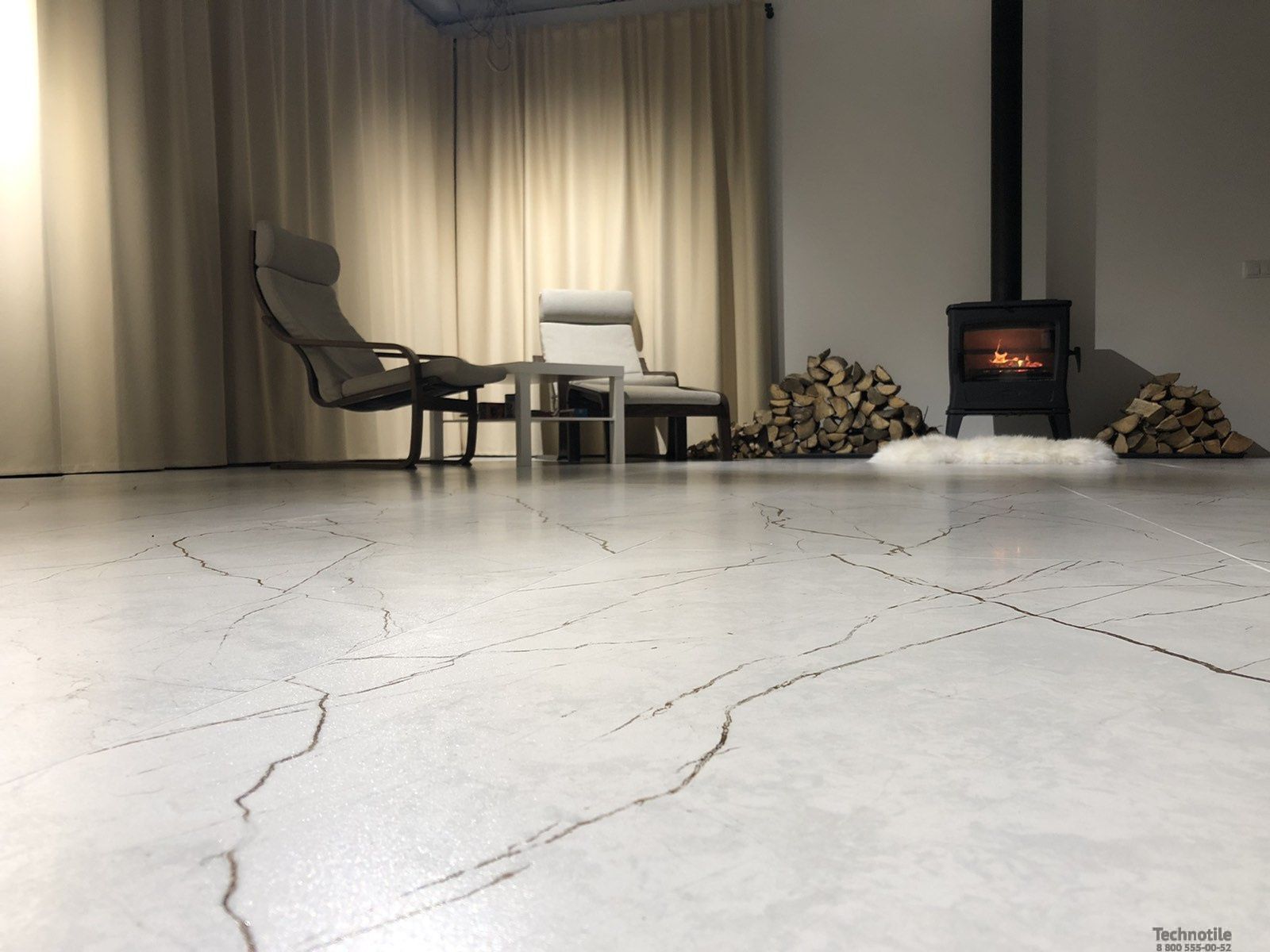 Плитка керамогранит Граните Сандра Белый легкое лаппатирование