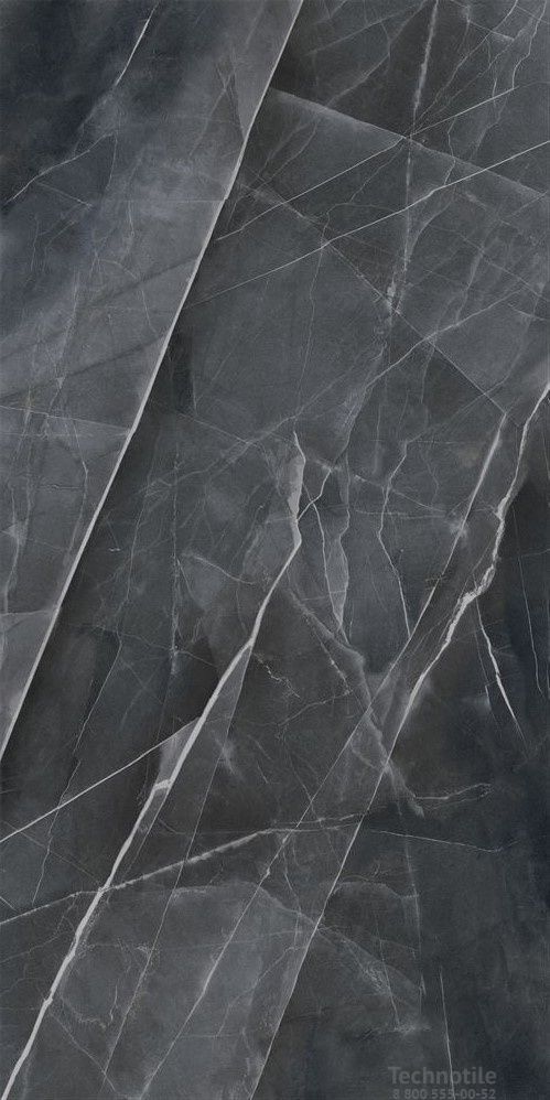 Плитка керамогранит CityMarble Калакатта Блэк лаппатированный