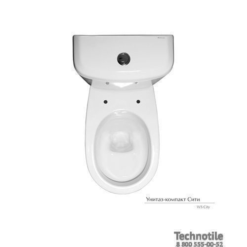 Унитаз-компакт Сити сиденье мягкое однорежимная арматура
