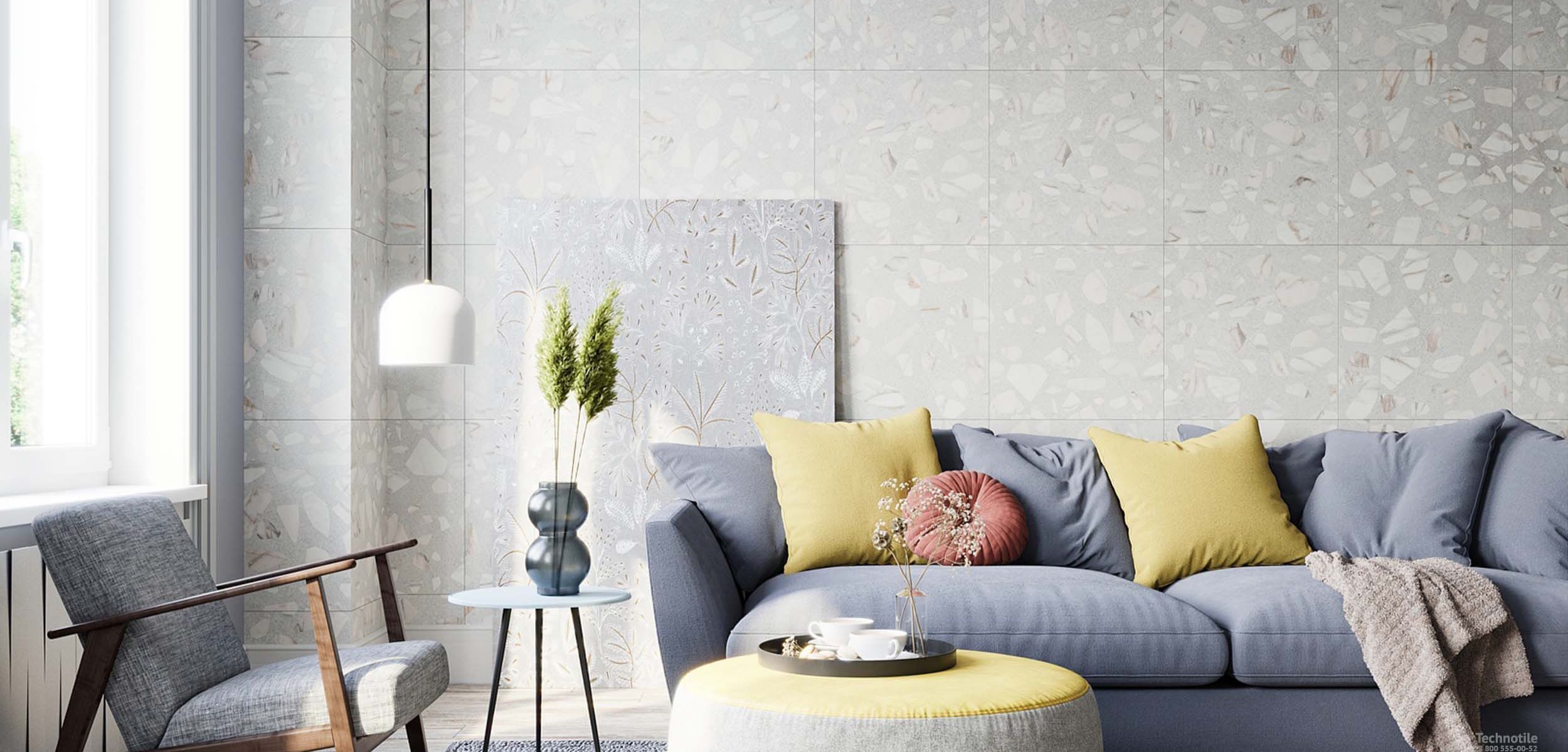 Плитка керамогранит Арти AT01 Серый матовый