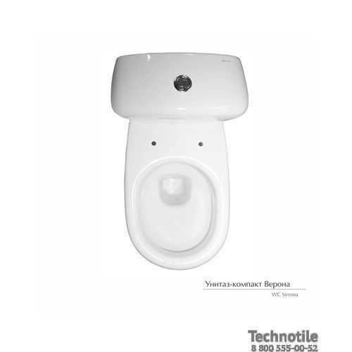 Унитаз-компакт Верона сиденье жесткое однорежимная арматура со стоп функцией