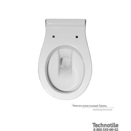 Унитаз консольный Гранд сиденье жесткое с микролифтом 