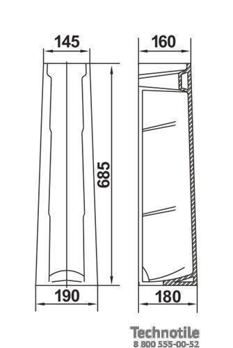 Пьедестал Омега черный
