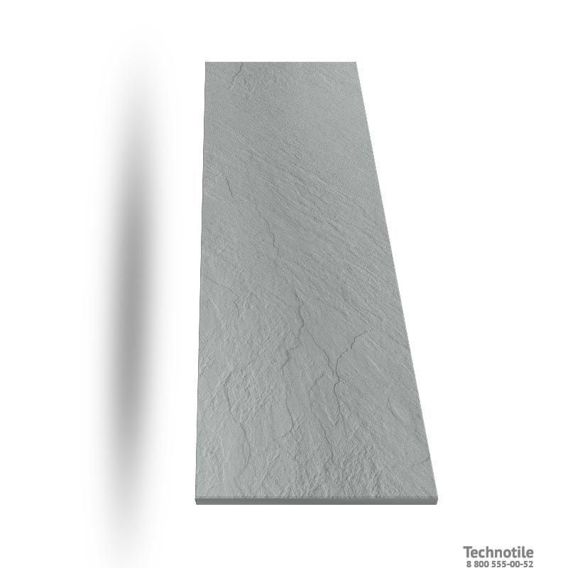 Плитка керамогранит Моноколор UF003 Темно-серый рельеф