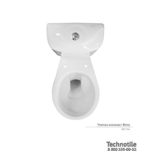 Унитаз-компакт Вита сиденье мягкое двухрежимная арматура