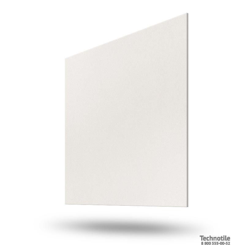 Плитка керамогранит Моноколор УФ010 Светло-молочный матовый