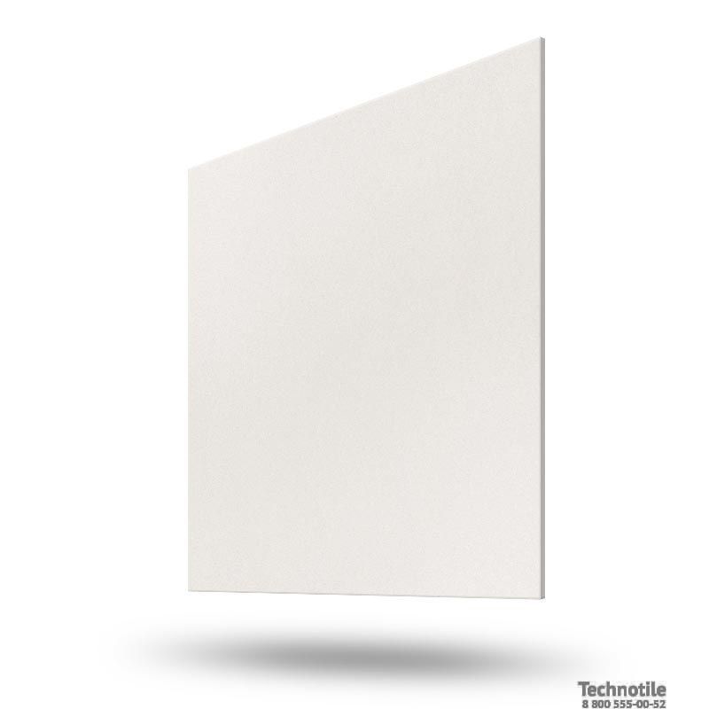 Плитка керамогранит Моноколор УФ010 Светло-молочный матовый