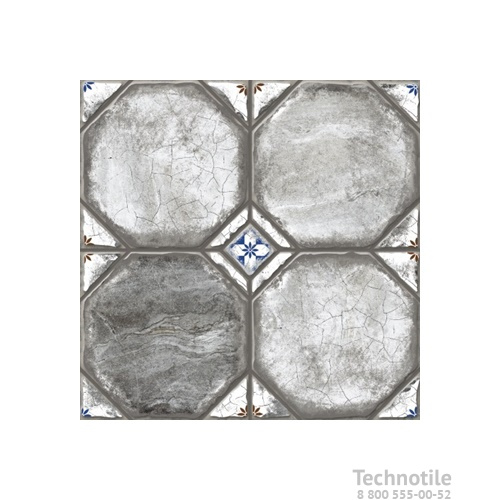 Плитка керамогранит Брюгге 1 Серый матовый