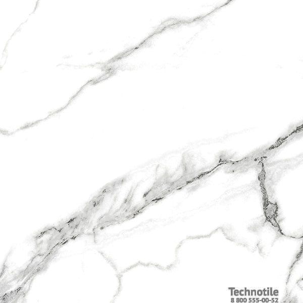 Плитка керамогранит Нейва ГР390 Белый матовый