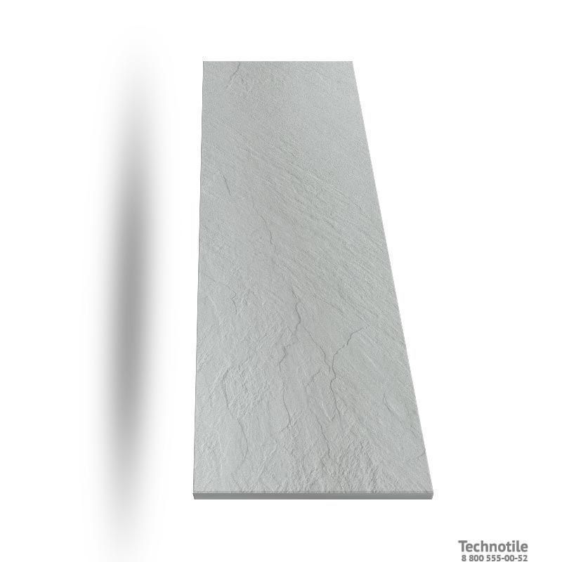 Плитка керамогранит Моноколор UF002 Светло-серый рельеф