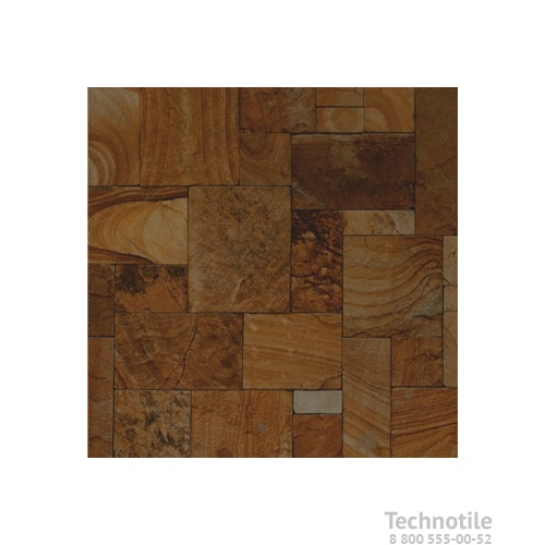 Плитка керамогранит Эфесо 4 Коричневый матовый