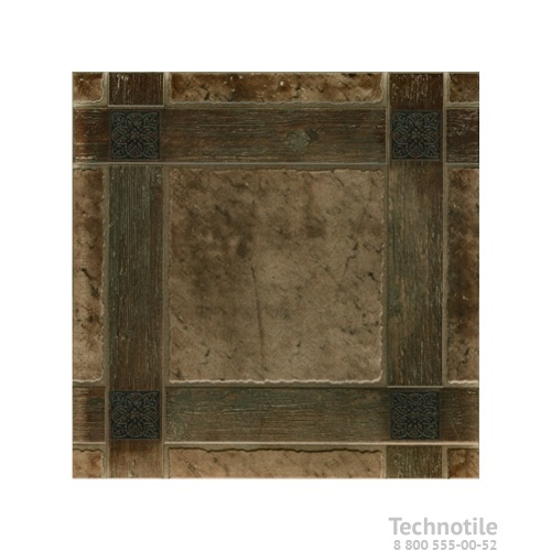 Плитка керамогранит Шато 4 Коричневый матовый