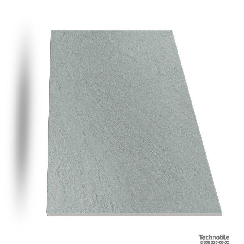 Плитка керамогранит Моноколор UF003 Темно-серый рельеф