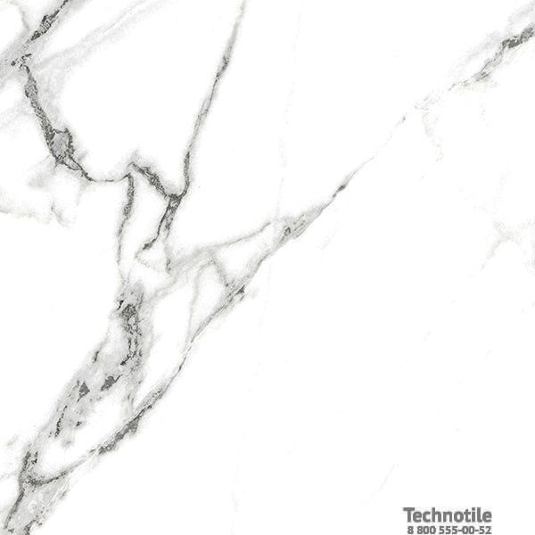 Плитка керамогранит Нейва ГР390 Белый матовый