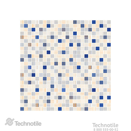 Плитка керамическая Гламур 7П Светло-голубой матовый