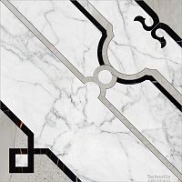 Панно d01-cut керамогранит Marble Trend К-1000 Каррара матовый