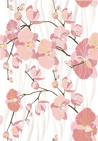 Декор керамический D2 Орхидея матовый