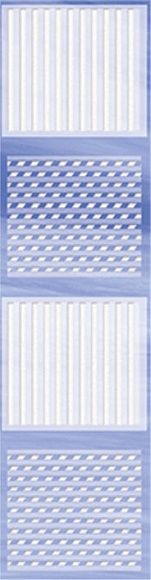 Бордюр керамический B Агата Голубой матовый