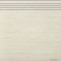 Ступень керамогранит Linen G-141 Светло-бежевый матовый