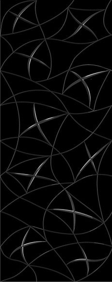 Декор керамический Vela Nero Stella глянцевый