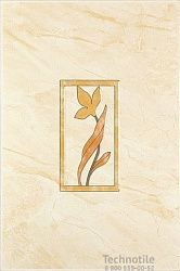 Декор керамический 1 Венера Палевый глянцевый