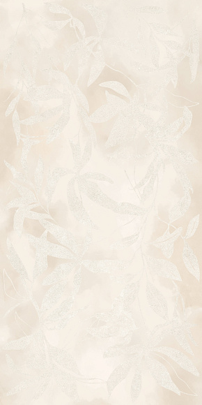 Плитка керамогранит АртВолл K958021R Цветы Слоновая Кость матовый