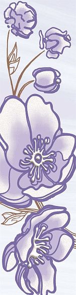 Бордюр керамический B1 Агата Голубой матовый