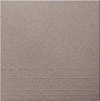 Ступень керамогранит Соль-перец У118 Коричневый матовый